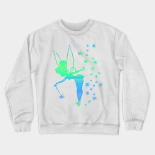 Aqua Striped Tink Crewneck Sweatshirt